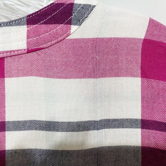 Maison Jules XS Long Sleeve Plaid Button Down Shirt - Picture 7 of 7